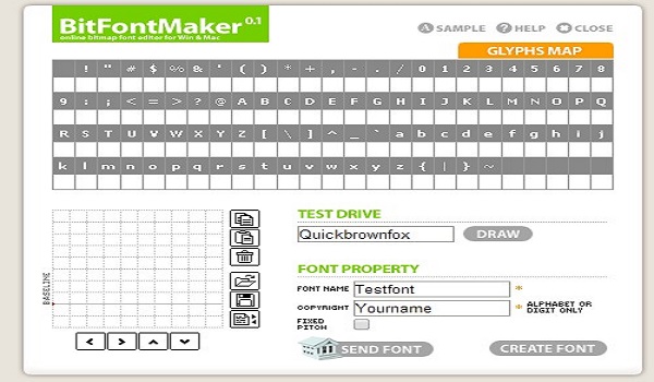 Bitmap Font Maker Online