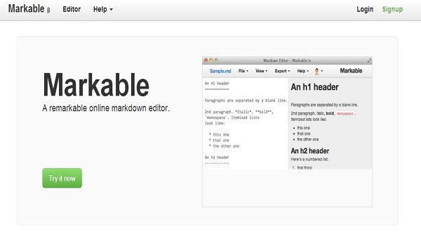 Markdown Editor Online