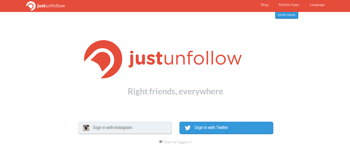 justunfollow is another simple tool to just unfollow twitter users who are not following you back the maximum limit of free unfollow is 50 per day - instagram how to unfollow non followers