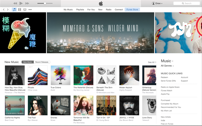 iTunes 12.2 for OS X Yosemite