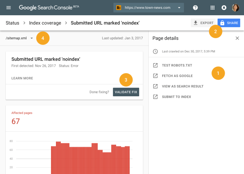 google search console