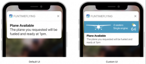 iOS application notification
