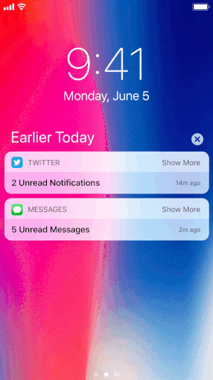 iOS app notification
