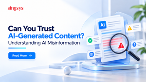 AI-generated content being checked for misinformation and accuracy