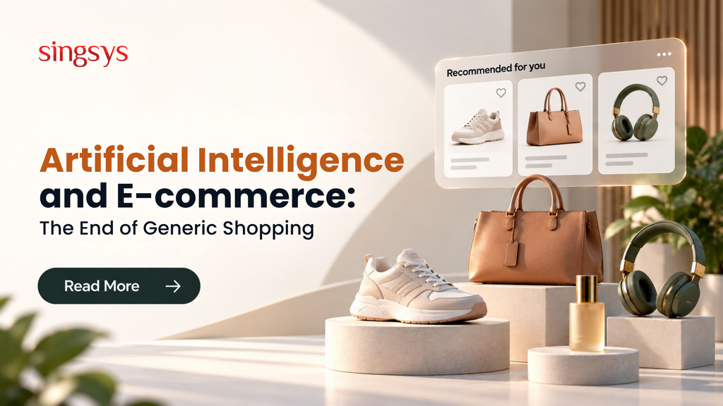 Artificial intelligence and e-commerce with personalised product recommendations for online shoppers.
